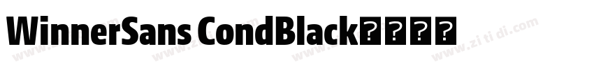 WinnerSans CondBlack字体转换